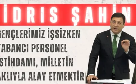 DEVA Partili İdris Şahin: “Gençlerimiz işsizken yabancı personel istihdamı, milletin aklıyla alay etmektir”