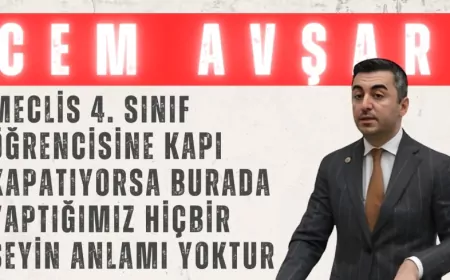 DEVA Partili Cem Avşar: ‘Meclis 4. sınıf öğrencisine kapı kapatıyorsa burada yaptığımız hiçbir şeyin anlamı yoktur’