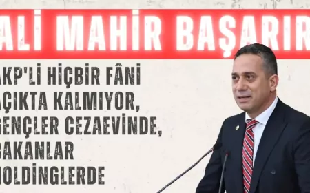 CHP’li Ali Mahir Başarır: ‘AKP'li hiçbir fâni açıkta kalmıyor, gençler cezaevinde, bakanlar holdinglerde’