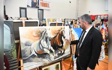 Pursaklar’da Kadınların El Emeği Göz Nuru Sergilendi