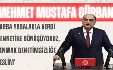 İYİ Partili Mehmet Mustafa Gürban: ‘Torba yasalarla vergi cennetine dönüşüyoruz, TENMAK denetimsizliğe teslim’