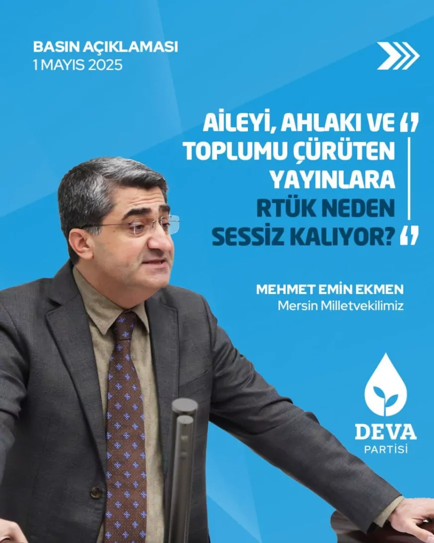 DEVA Partili Ekmen’den Sert Medya Eleştirisi