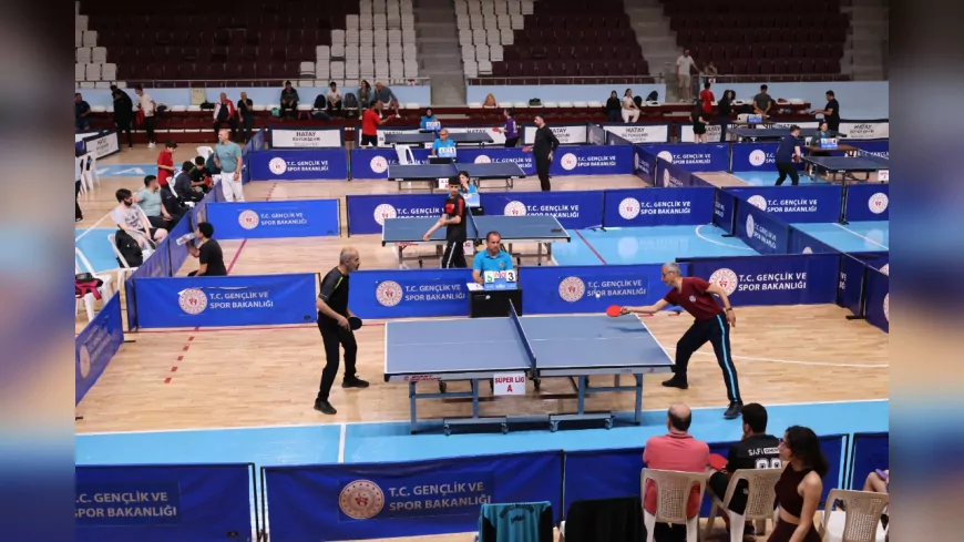 Hatay’da İlk Kez Büyük Çapta Masa Tenisi Turnuvası: 174 Sporcu Kıyasıya Yarıştı