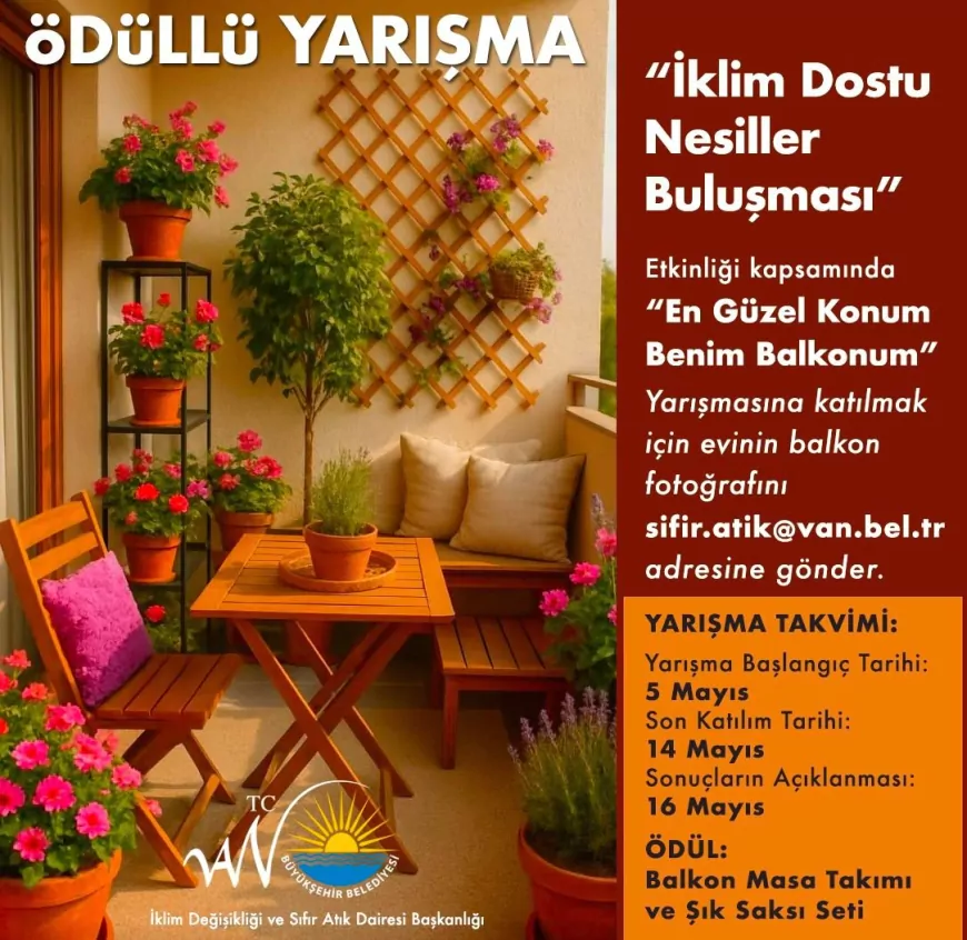 Van’da En Güzel Balkon Yarışması Başladı