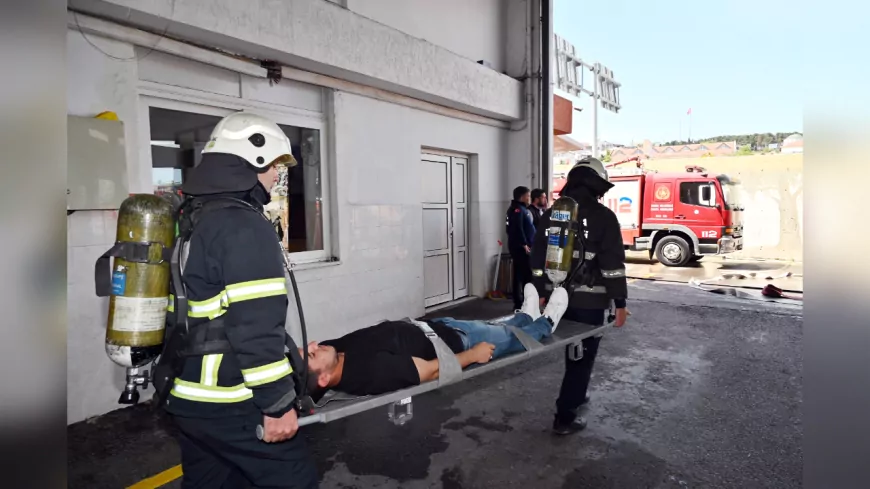 Yalova İtfaiyesi’nden Nefes Kesen Tatbikat