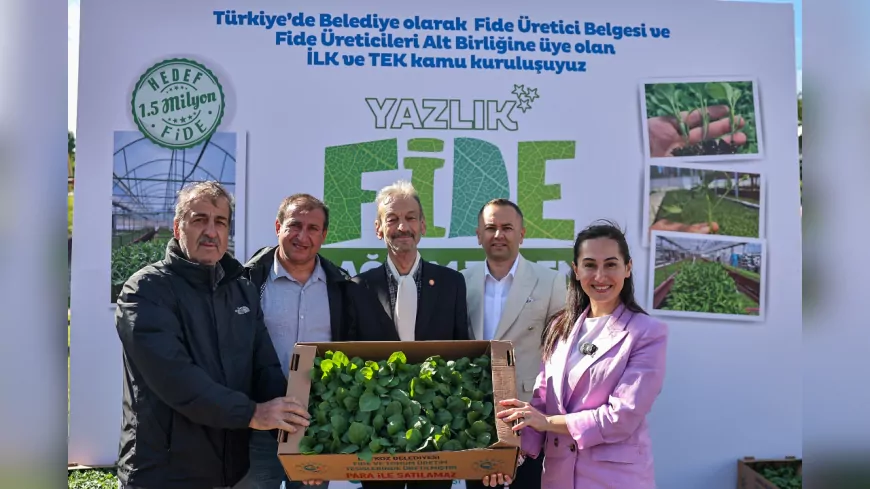 Beykoz Belediyesi’nden Çiftçiye 1 Milyon 50 Bin Yazlık Fide Desteği