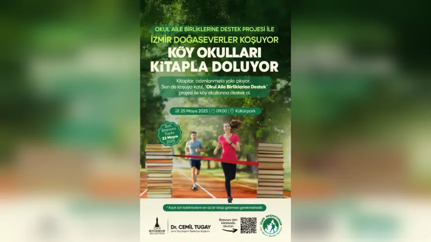 İzmir’de Kitap İçin Koşulacak: Doğaseverlerden Köy Okullarına Destek