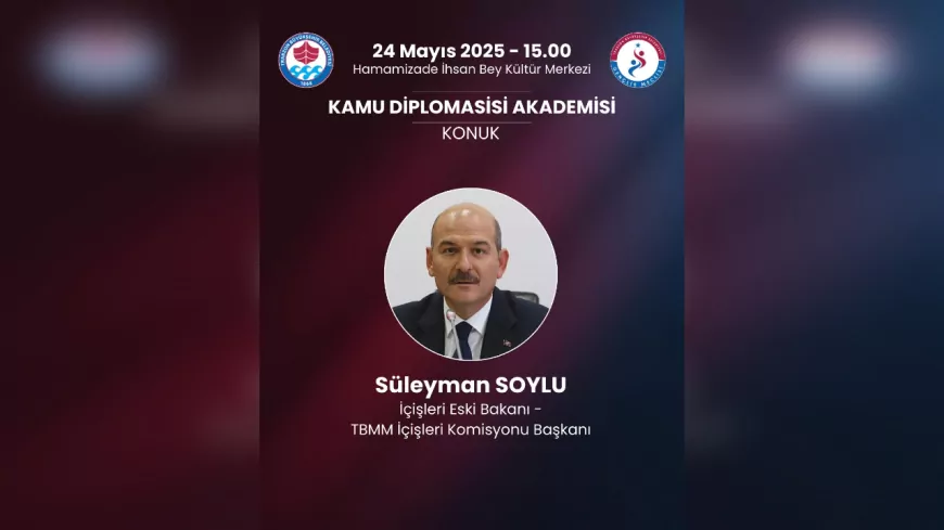 Süleyman Soylu, Trabzon’da Gençlerle Kamu Diplomasisini Konuşacak