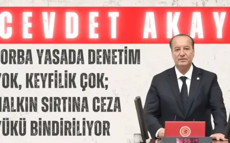 CHP’li Cevdet Akay: “Torba yasada denetim yok, keyfilik çok; halkın sırtına ceza yükü bindiriliyor”