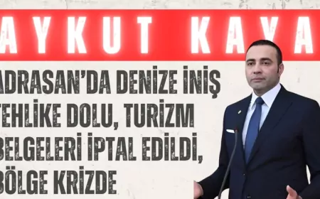 CHP’li Aykut Kaya: ‘Adrasan’da denize iniş tehlike dolu, turizm belgeleri iptal edildi, bölge krizde’
