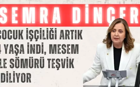 CHP’li Semra Dinçer: ‘Çocuk işçiliği artık 4 yaşa indi, MESEM ile sömürü teşvik ediliyor’
