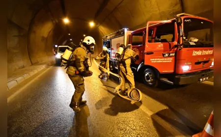 Konak Tüneli’nde Nefes Kesen Yangın Tatbikatı