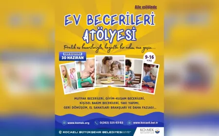 KO-MEK’ten Gençlere Pratik Hayat Becerileri: Ev Becerileri Atölyesi Başlıyor