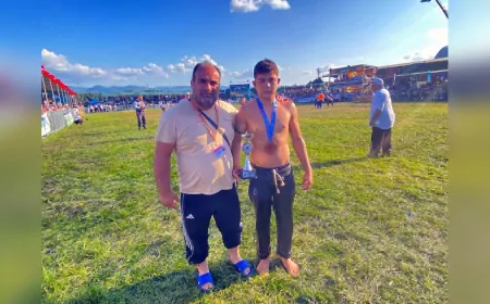 CW Enerji Yağlı Güreşleri’nde Çankırılı Güreşçiden Kırkpınar Umudu