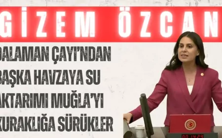 CHP’li Gizem Özcan: ‘Dalaman Çayı’ndan başka havzaya su aktarımı Muğla’yı kuraklığa sürükler’