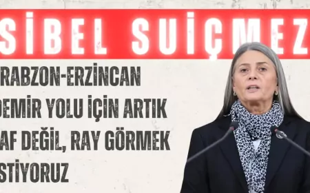 CHP’li Sibel Suiçmez: ‘Trabzon-Erzincan demir yolu için artık laf değil, ray görmek istiyoruz’