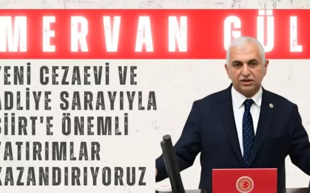 AK Parti Siirt Milletvekili Mervan Gül: ‘Yeni cezaevi ve adliye sarayıyla Siirt'e önemli yatırımlar kazandırıyoruz’