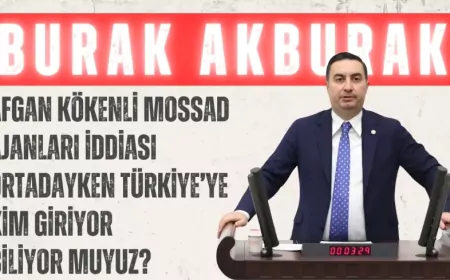 İYİ Parti’li Burak Akburak: ‘Afgan kökenli Mossad ajanları iddiası ortadayken Türkiye’ye kim giriyor biliyor muyuz?’