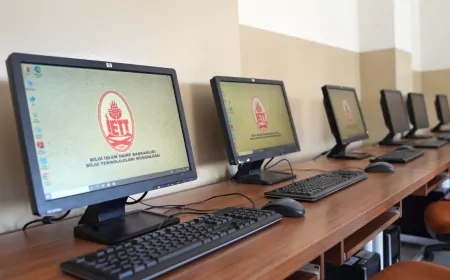 İETT’den Tuzla’daki Liseye Bilgisayar Laboratuvarı Desteği