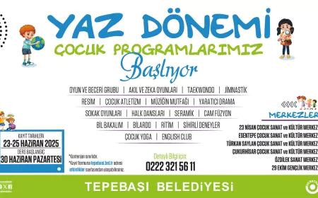 Tepebaşı Belediyesi’nden Çocuklara Yaz Dönemi Sürprizi