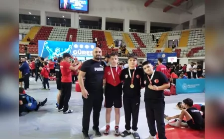 Çorum’un Minik Güreşçilerinden Türkiye Şampiyonasında Büyük Başarı