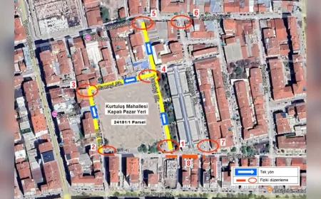 Kurtuluş Kapalı Pazar Yeri İnşaatı Başlıyor: Trafik Tek Yöne Dönüyor