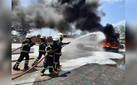 Kocaeli İtfaiyesi, Yangınlara Müdahale Kapasitesini Eğitimlerle Güçlendiriyor