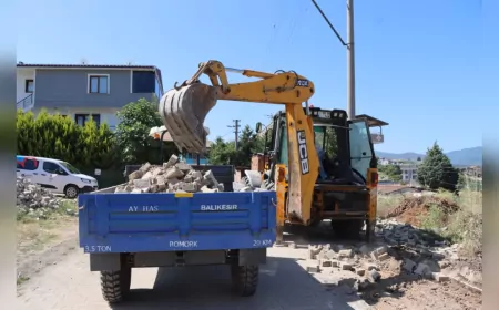 Yalova Belediyesi’nden Destan Sokak’ta Parke Yenileme Çalışması