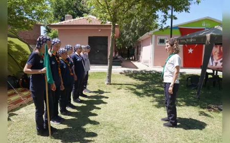Tepebaşı İklim İzcileri Kamp Heyecanı Yaşıyor