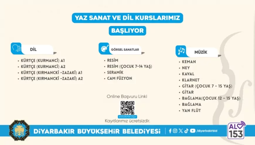 Diyarbakır’da Ücretsiz Başvurular Başladı