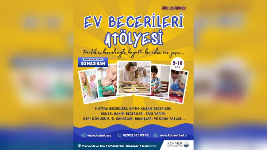 KO-MEK’ten Gençlere Pratik Hayat Becerileri: Ev Becerileri Atölyesi Başlıyor