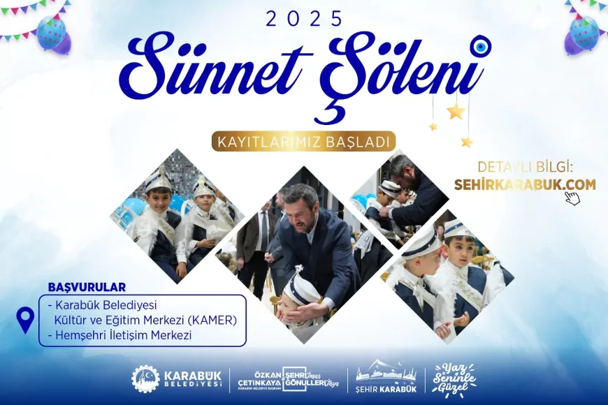 Karabük Belediyesinden Ücretsiz Sünnet Şöleni