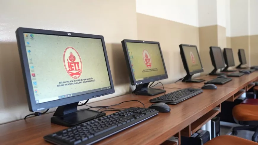 İETT’den Tuzla’daki Liseye Bilgisayar Laboratuvarı Desteği