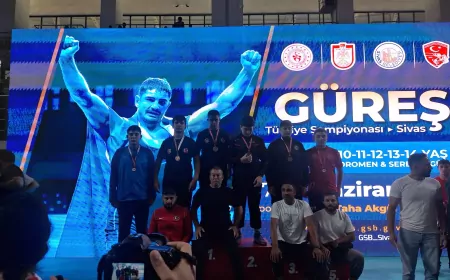 Düzce’nin Minik Güreşçileri Türkiye Şampiyonası’na Damga Vurdu