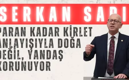 CHP’li Serkan Sarı: “Paran kadar kirlet anlayışıyla doğa değil, yandaş korunuyor”