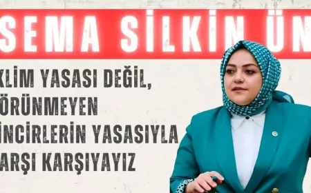 Gelecek Partili Sema Silkin Ün: “İklim yasası değil, görünmeyen zincirlerin yasasıyla karşı karşıyayız”