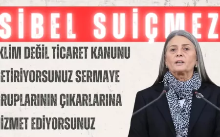 CHP’li Sibel Suiçmez: “İklim değil ticaret kanunu getiriyorsunuz sermaye gruplarının çıkarlarına hizmet ediyorsunuz”