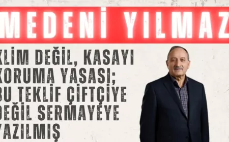 DEVA Partili Medeni Yılmaz: “İklim değil, kasayı koruma yasası; bu teklif çiftçiye değil sermayeye yazılmış”