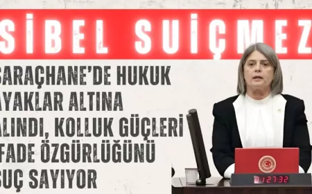 CHP’li Sibel Suiçmez: “Saraçhane’de hukuk ayaklar altına alındı, kolluk güçleri ifade özgürlüğünü suç sayıyor”