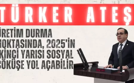 CHP’li Türker Ateş: “Üretim durma noktasında, 2025’in ikinci yarısı sosyal çöküşe yol açabilir”