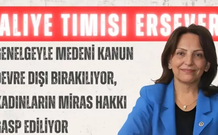 CHP’li Aliye Timisi Ersever: “Genelgeyle Medeni Kanun devre dışı bırakılıyor, kadınların miras hakkı gasp ediliyor”