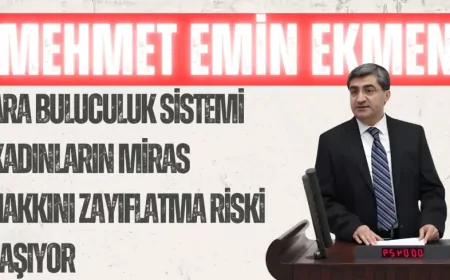 DEVA Partili Mehmet Emin Ekmen: “Ara buluculuk sistemi kadınların miras hakkını zayıflatma riski taşıyor”