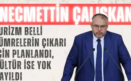 Saadet Partili Necmettin Çalışkan: “Turizm belli zümrelerin çıkarı için planlandı, kültür ise yok sayıldı”
