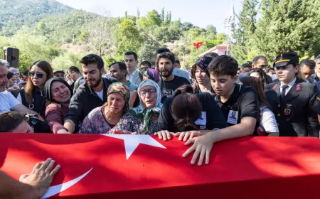 Yangının Kahramanı Ragıp Şahin Son Yolculuğuna Uğurlandı
