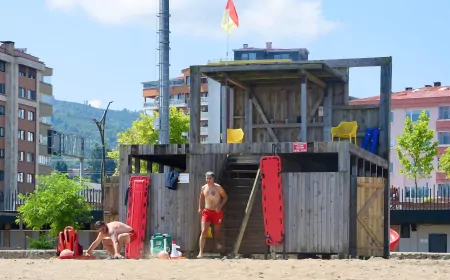 Giresun’da Cankurtaranlar Görev Başında: 7 Plajda Güvenli Tatil İçin Önlem Alındı