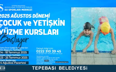 Tepebaşı Belediyesi’nde Ağustos Dönemi Yüzme Kursu Kayıtları Başlıyor