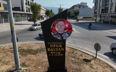 15 Temmuz Şehidi Ufuk Baysan’ın İsmi Düzce’de Kavşakta Yaşatılıyor
