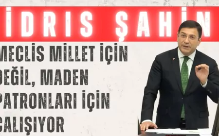 İDRİS ŞAHİN'DEN ZEYTİN TEPKİSİ: “MECLİS MİLLET İÇİN DEĞİL, MADEN PATRONLARI İÇİN ÇALIŞIYOR”