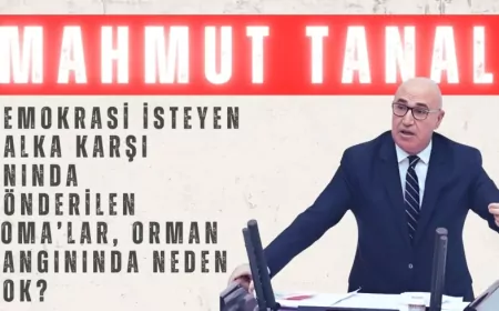 CHP’li Mahmut Tanal: “Demokrasi isteyen halka karşı anında gönderilen TOMA’lar, orman yangınında neden yok?”