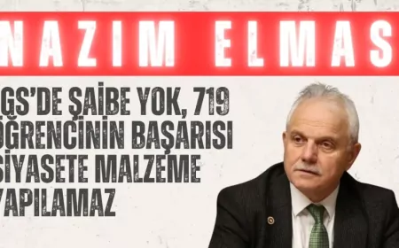AK Parti’li Nazım Elmas: “LGS’de şaibe yok, 719 öğrencinin başarısı siyasete malzeme yapılamaz”